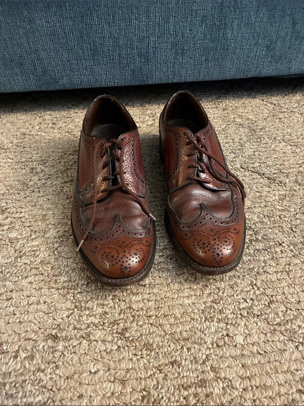 Florsheim Brown Wingtip Brogue Lace-Up Oxfords